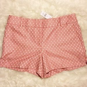 NWT Ann Taylor Riviera Pink Textured Shorts 12